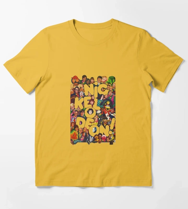 Nickelodeon Retro 80s Collage T-Shirt Yellow