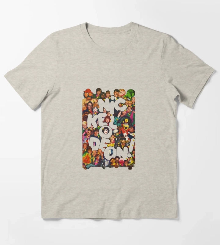 Nickelodeon Retro 80s Collage T-Shirt Cream