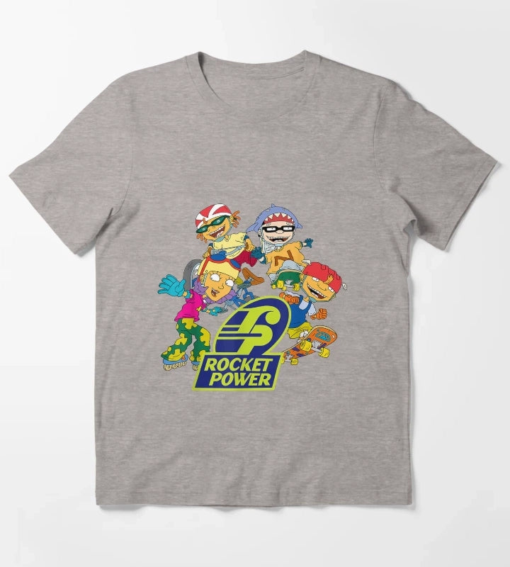 Nickelodeon Rocket Power Character T-Shirt Heather Grey
