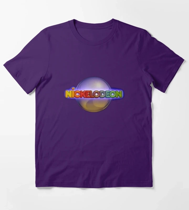Nickelodeon Silver Ball Retro 80s T-Shirt Purple