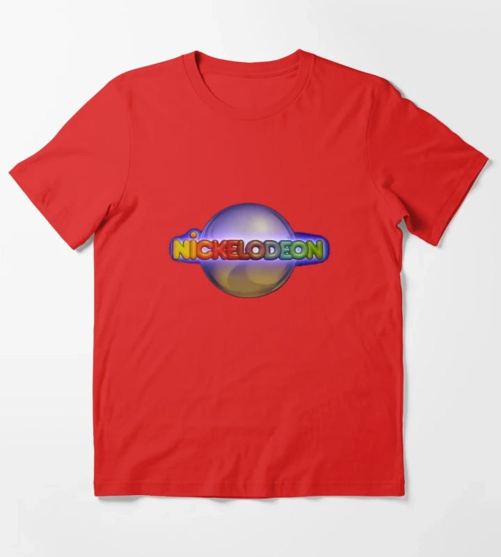 Nickelodeon Silver Ball Retro 80s T-Shirt Red