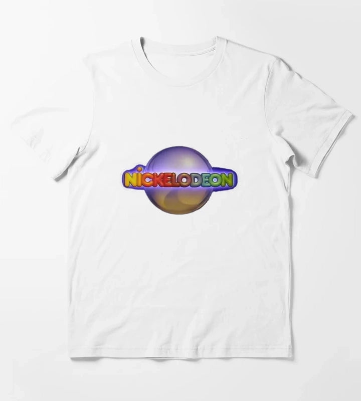 Nickelodeon Silver Ball Retro 80s T-Shirt White