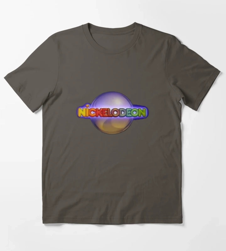 Nickelodeon Silver Ball Retro 80s T-Shirt Dark Grey