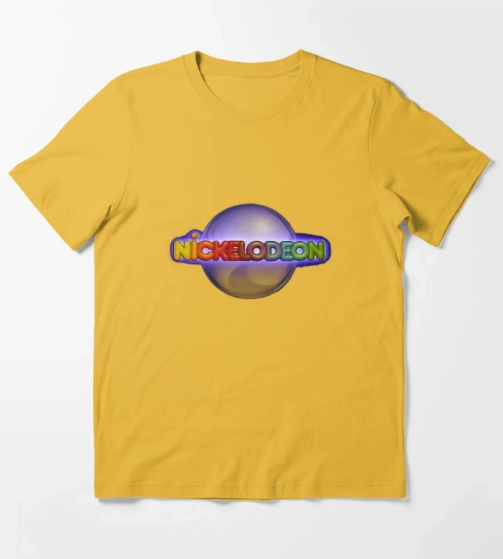 Nickelodeon Silver Ball Retro 80s T-Shirt Yellow