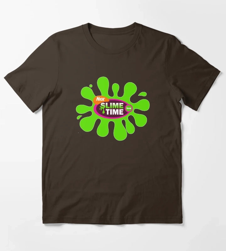 Nickelodeon Slime Time Live 2002 2003 T-Shirt Brown