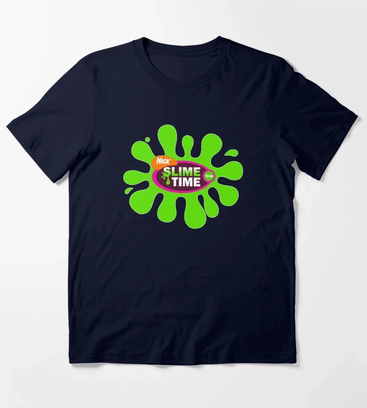 Nickelodeon Slime Time Live 2002 2003 T-Shirt Navy