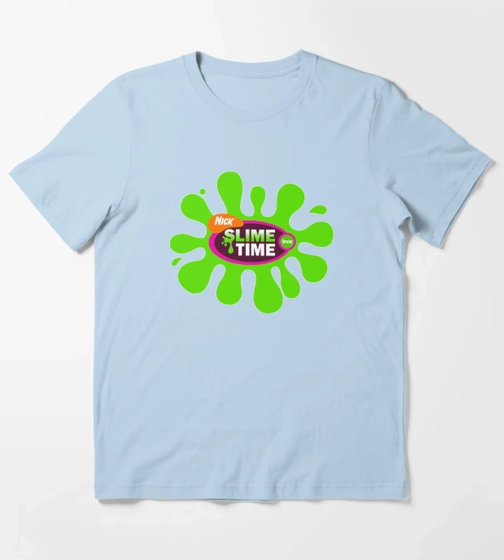 Nickelodeon Slime Time Live 2002 2003 T-Shirt Sky Blue