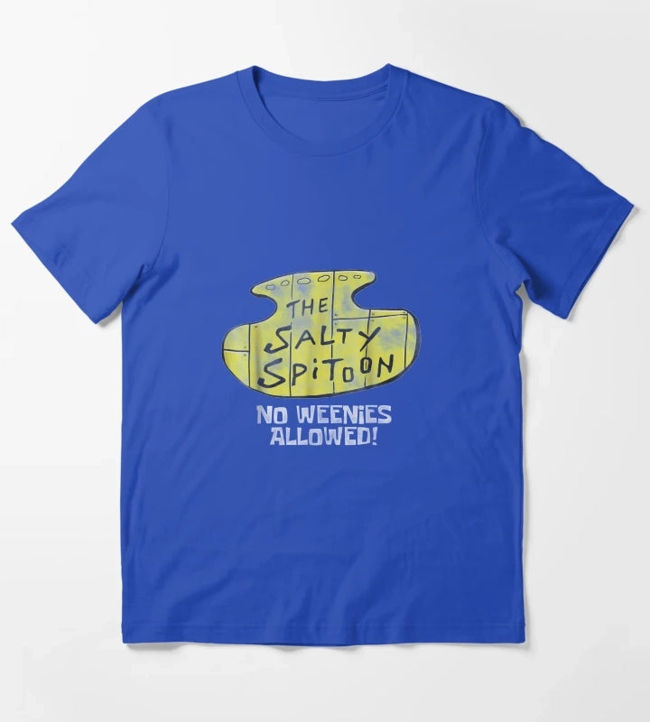 Nickelodeon Spongebob Salty Spitoon T Shirt T-Shirt Blue
