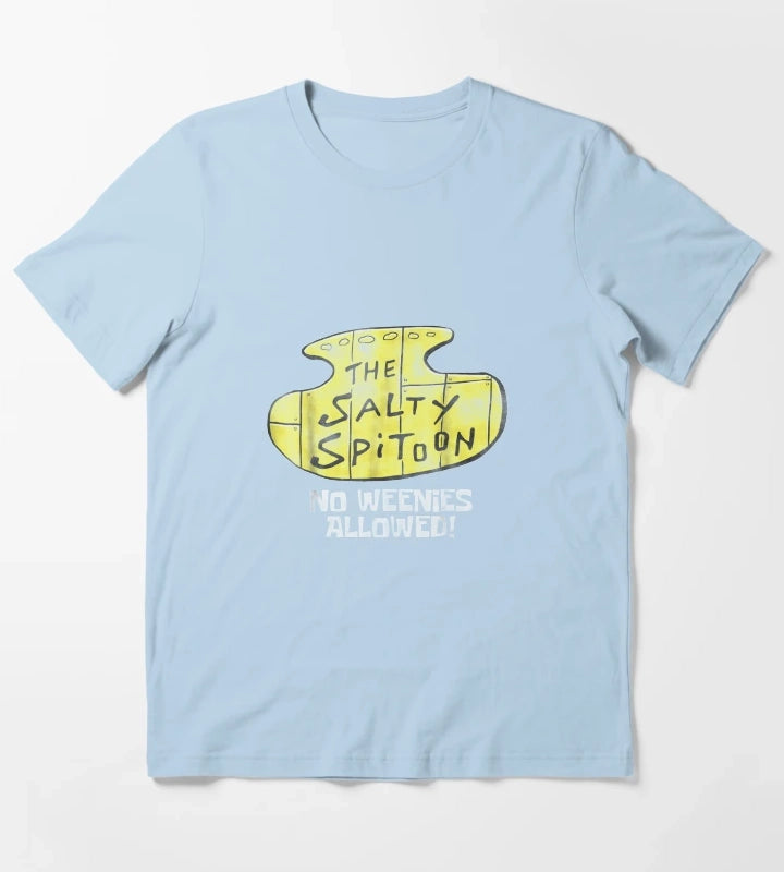 Nickelodeon Spongebob Salty Spitoon T Shirt T-Shirt Sky Blue