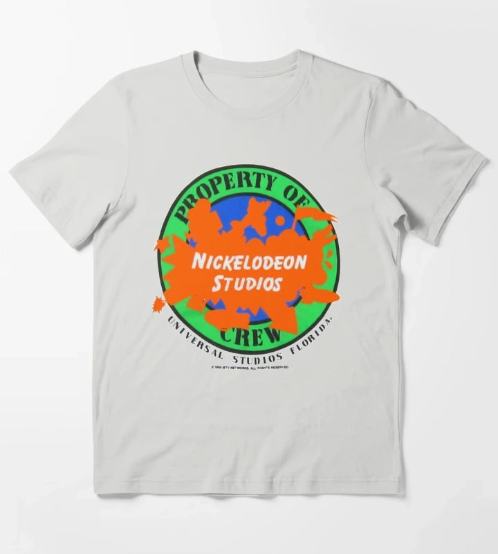 Nickelodeon Studios Crew Shirt T-Shirt Light Grey