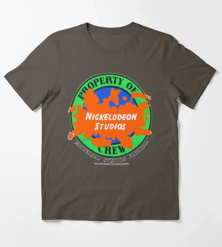 Nickelodeon Studios Crew Shirt T-Shirt Dark Grey