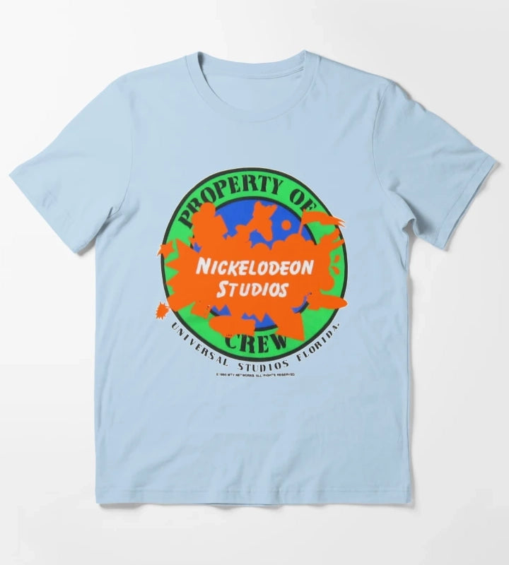 Nickelodeon Studios Crew Shirt T-Shirt Sky Blue