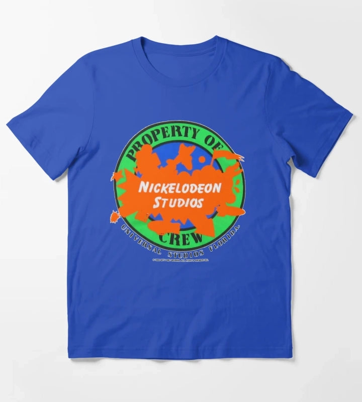 Nickelodeon Studios Property Of Crew Updated T-Shirt Blue