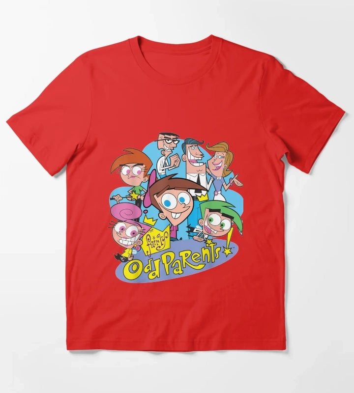 Nickelodeon The Fairly Oddparents Cast T-Shirt Red