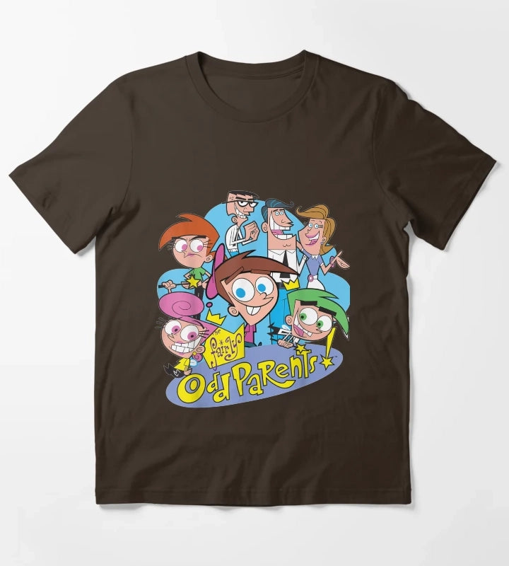 Nickelodeon The Fairly Oddparents Cast T-Shirt Brown