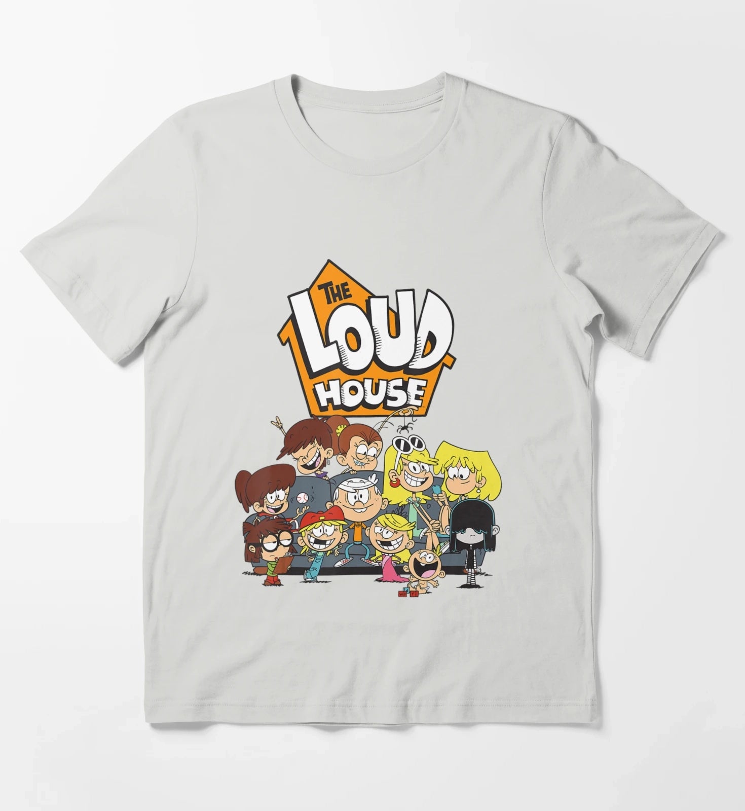 Nickelodeon The Loud House Character T-Shirt Light Grey