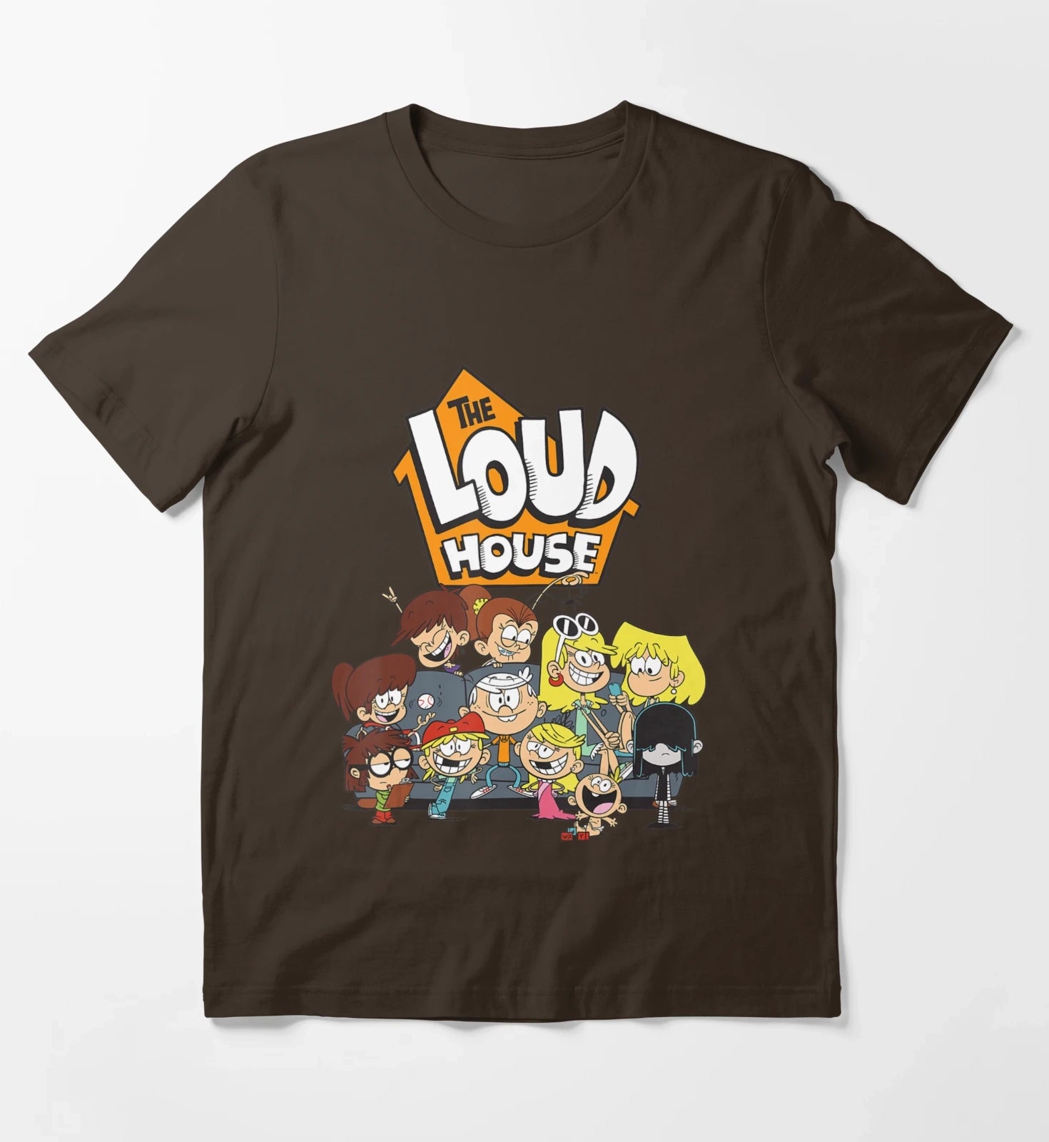 Nickelodeon The Loud House Character T-Shirt Brown