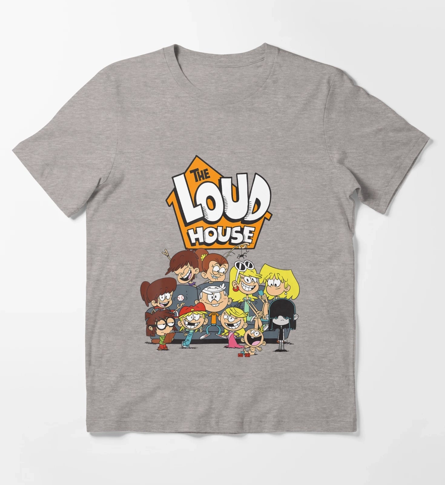 Nickelodeon The Loud House Character T-Shirt Heather Grey