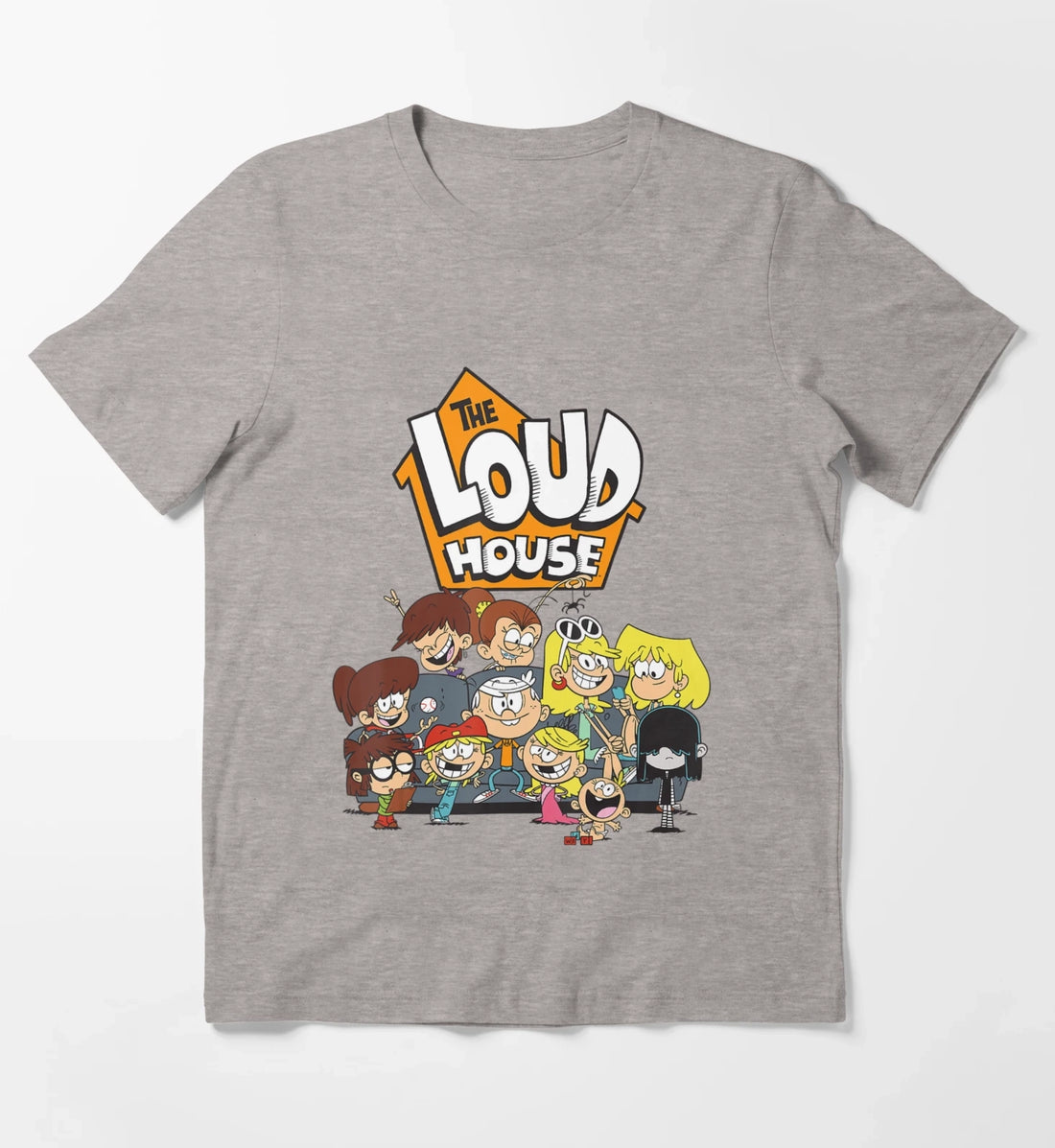 Nickelodeon The Loud House Character T-Shirt Heather Grey