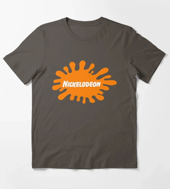 Nickelodeon logo classic t shirt T-Shirt Dark Grey