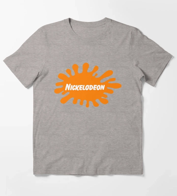 Nickelodeon logo classic t shirt T-Shirt Heather Grey