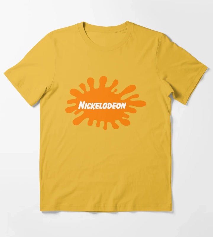 Nickelodeon logo classic t shirt T-Shirt Yellow