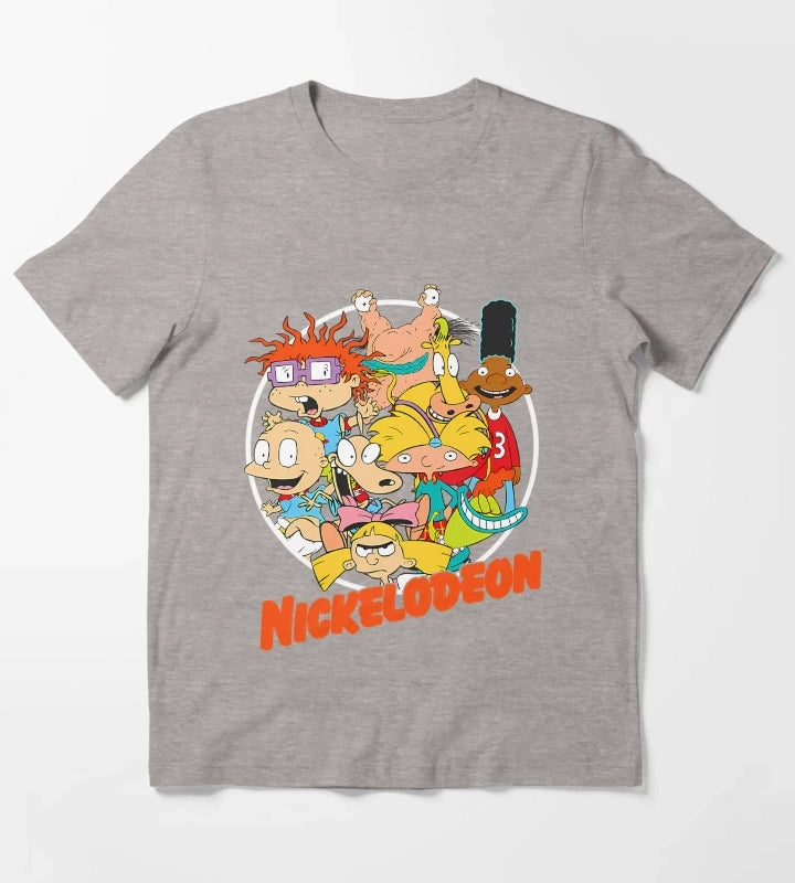 Nickelodeons Cartoon T-Shirt Heather Grey