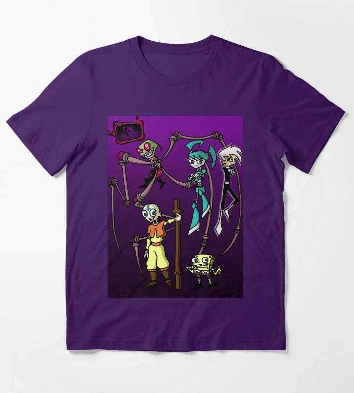 Nicktoon Invaders T-Shirt Purple