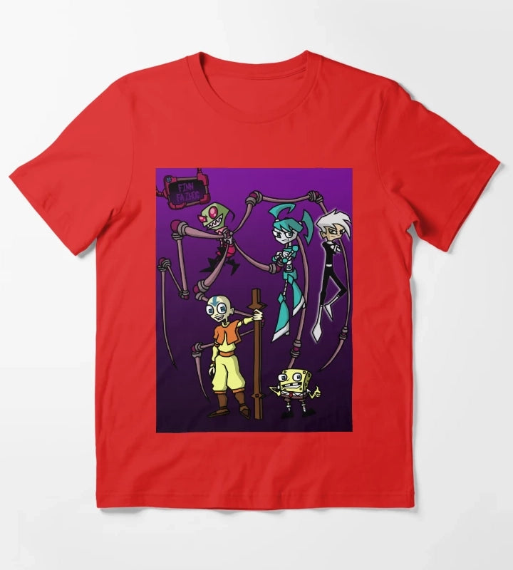 Nicktoon Invaders T-Shirt Red