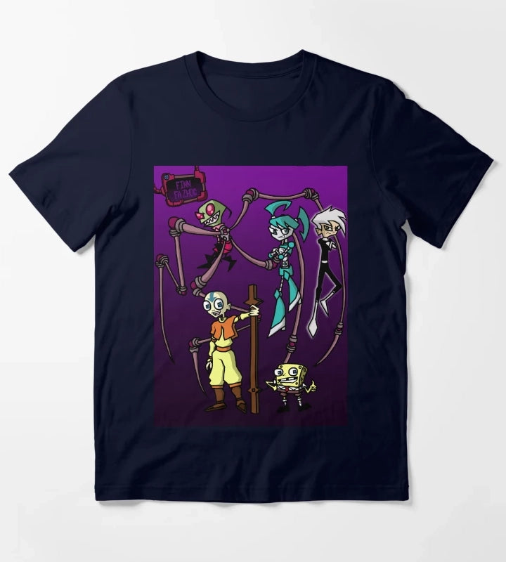 Nicktoon Invaders T-Shirt Navy