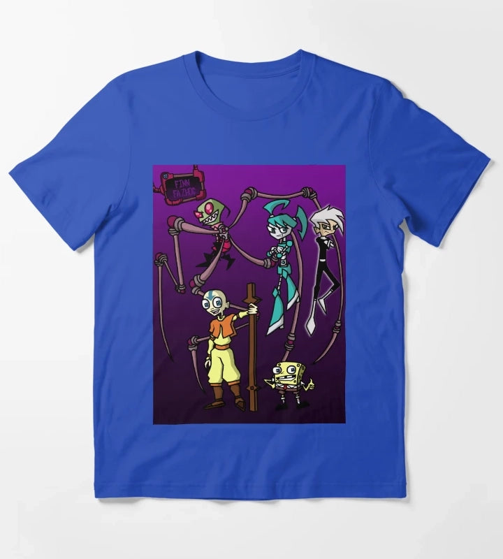 Nicktoon Invaders T-Shirt Blue