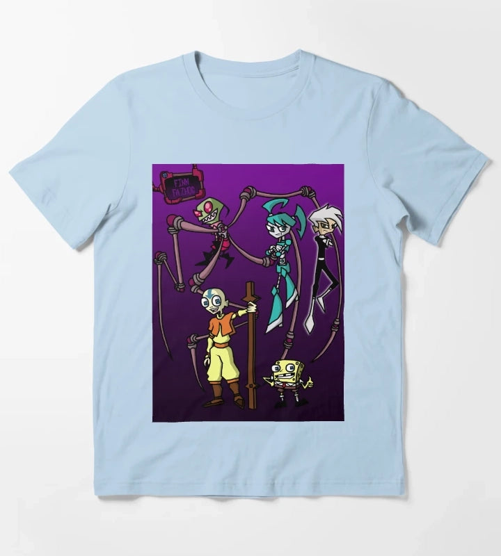 Nicktoon Invaders T-Shirt Sky Blue