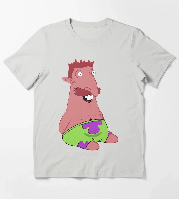 Nigel Thornberry Patrick Star T-Shirt Light Grey