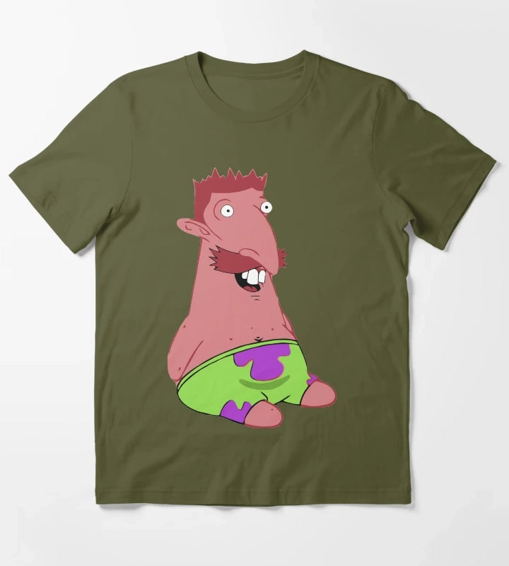 Nigel Thornberry Patrick Star T-Shirt Olive Green