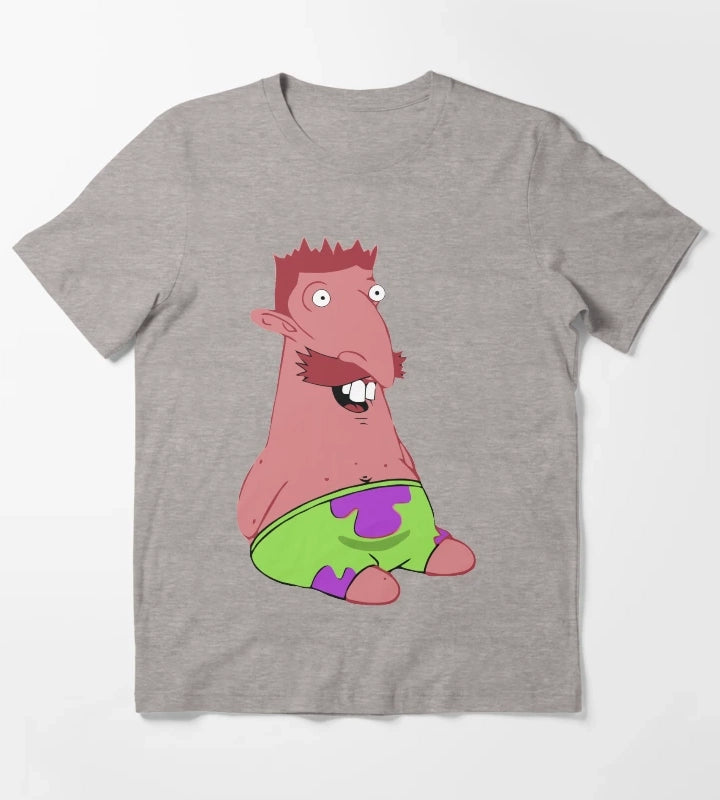 Nigel Thornberry Patrick Star T-Shirt Heather Grey