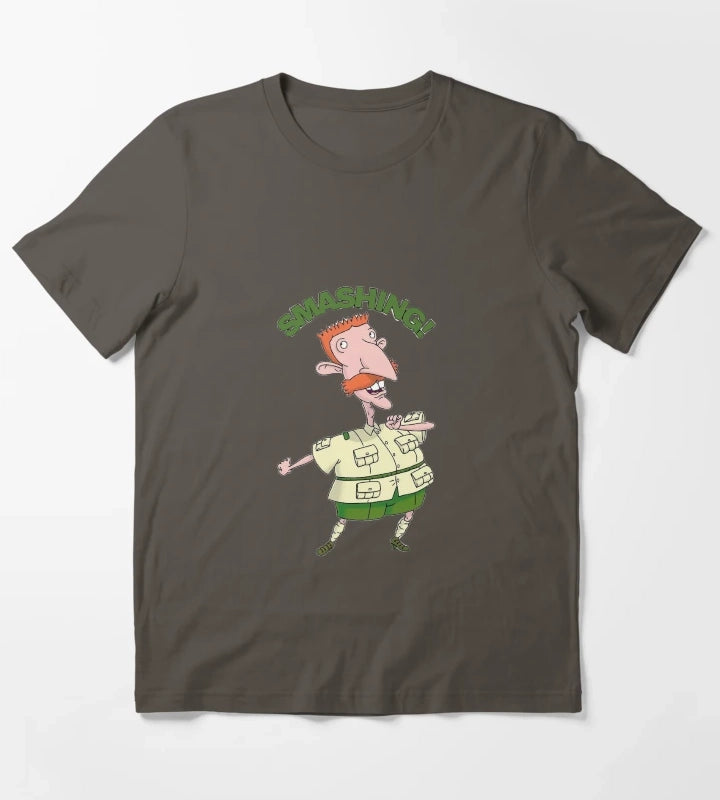 Nigel Thornberry Smashing Wild Thornberrys T-Shirt Dark Grey