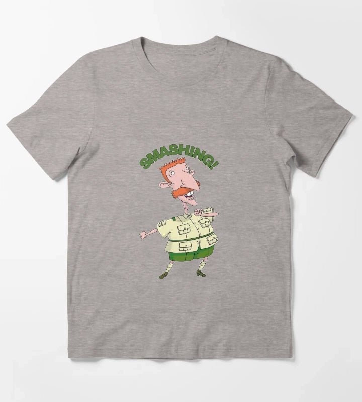 Nigel Thornberry Smashing Wild Thornberrys T-Shirt Heather Grey