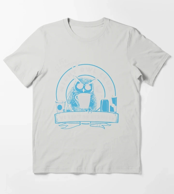 Night Owl Club T-Shirt Light Grey