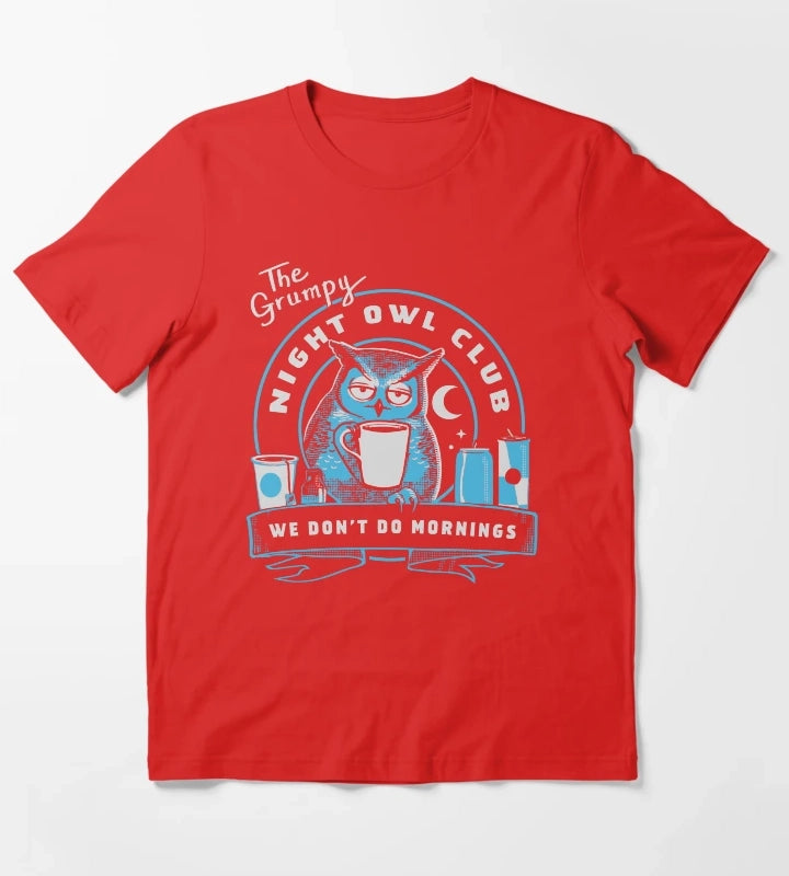 Night Owl Club T-Shirt Red