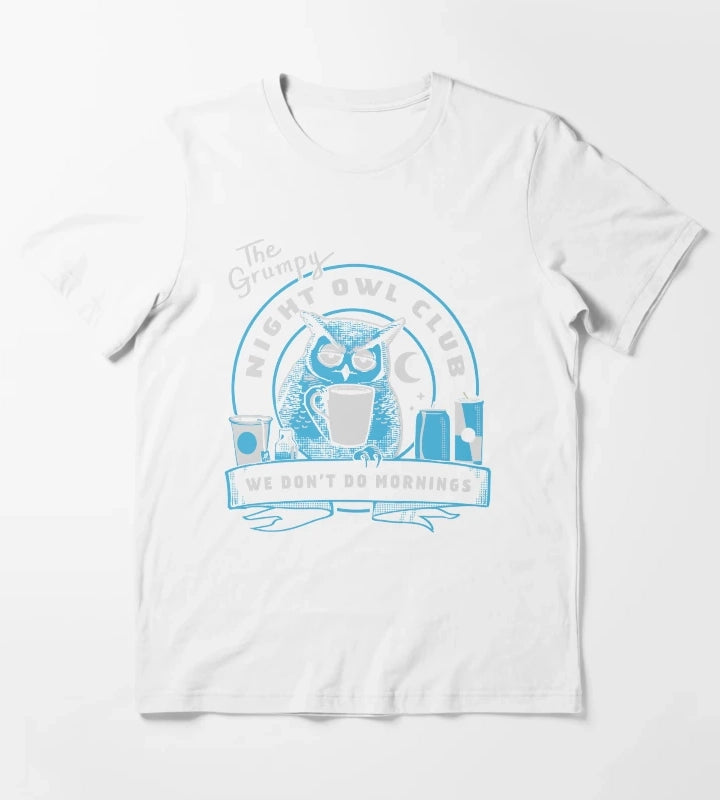 Night Owl Club T-Shirt White