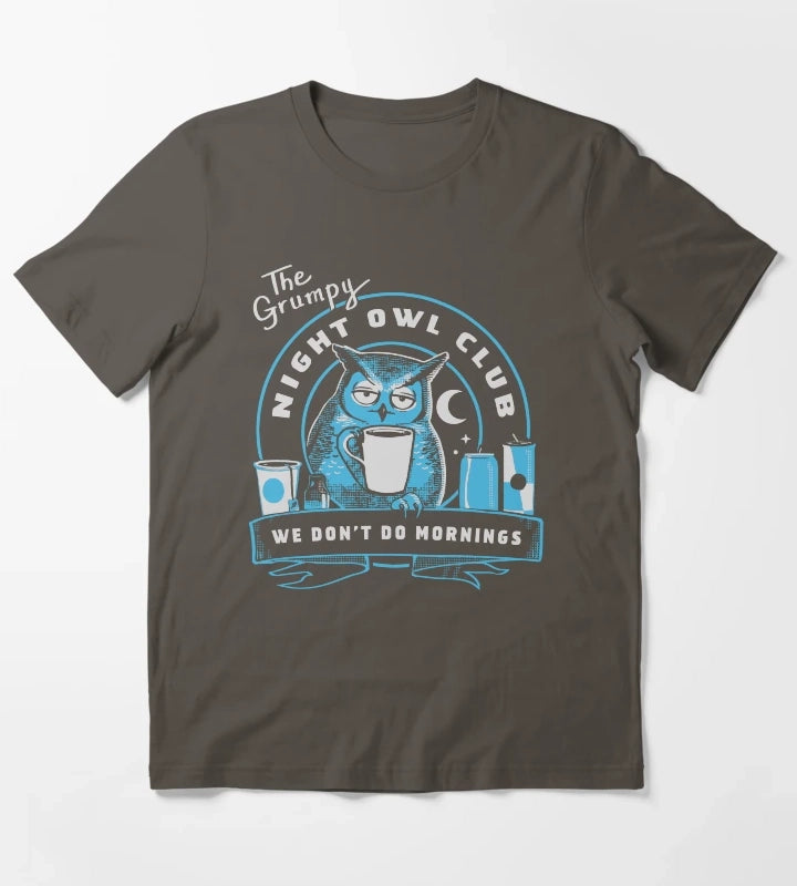 Night Owl Club T-Shirt Dark Grey