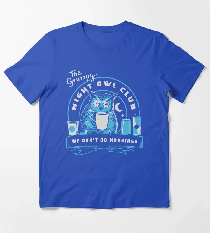 Night Owl Club T-Shirt Blue