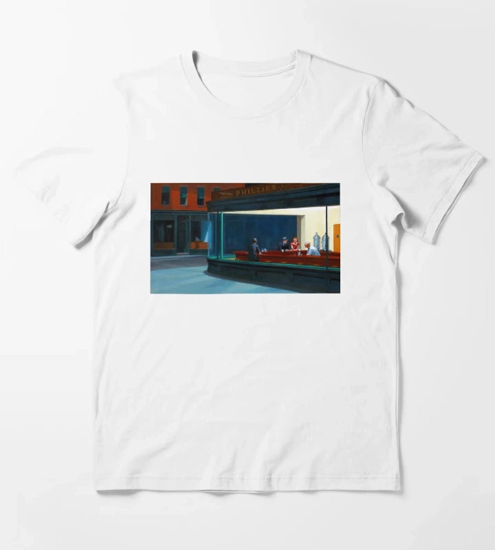 Nighthawks by Edward Hopper 1942 T-Shirt White