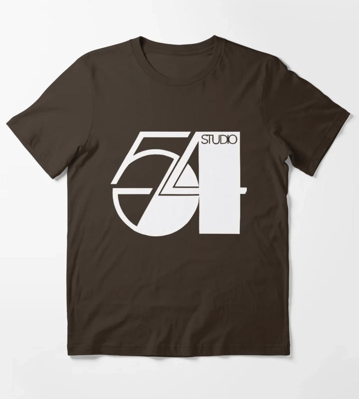 Nightlife 54 New York Music Party Disco 54 Club T-Shirt Brown