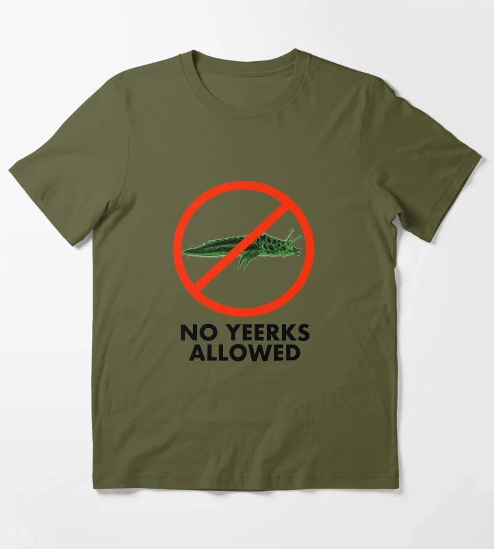 No Yeerks Allowed Animorphs T-Shirt Olive Green