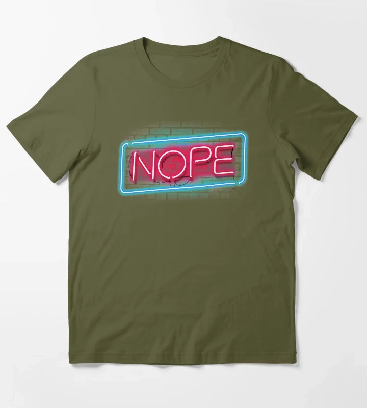 Nope T-Shirt Olive Green