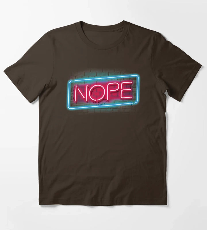 Nope T-Shirt Brown