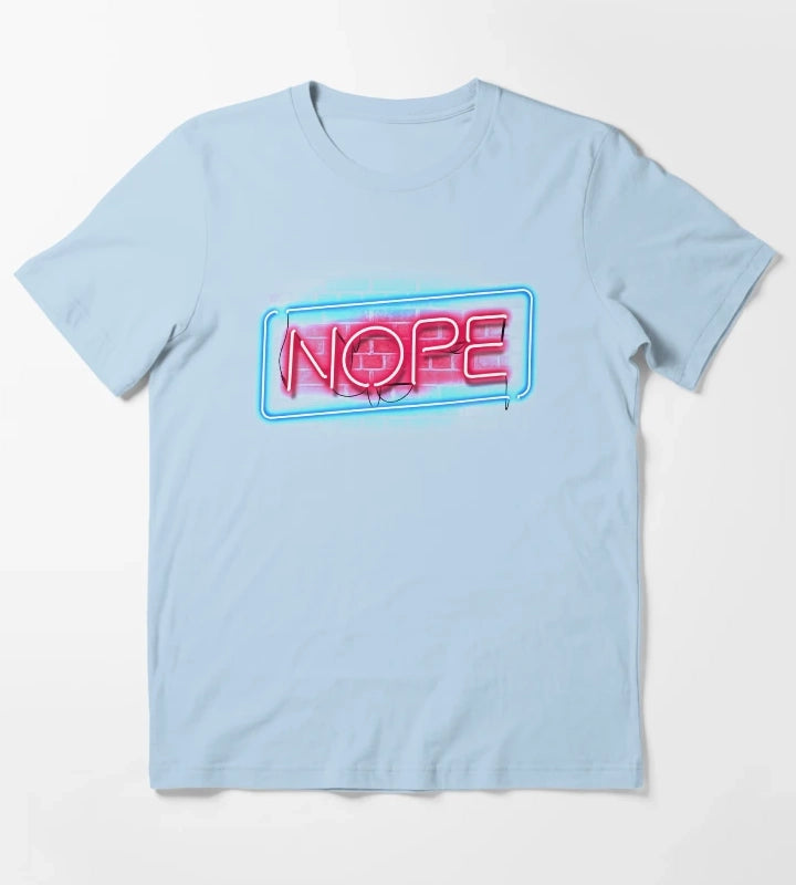 Nope T-Shirt Sky Blue