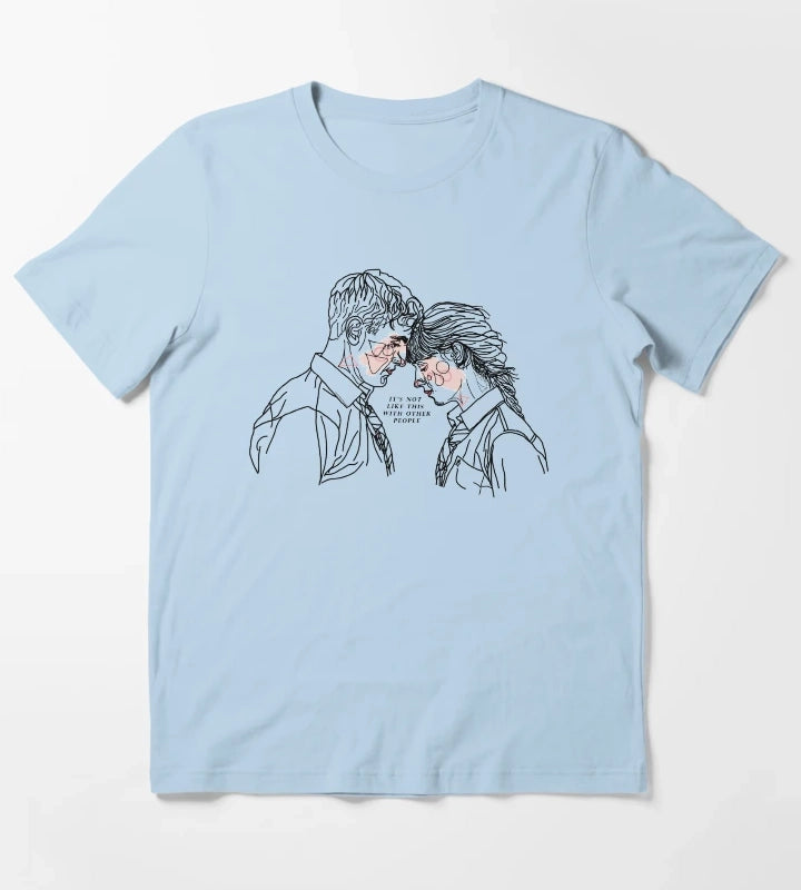 Normal People Connell Marianne with colour T-Shirt Sky Blue