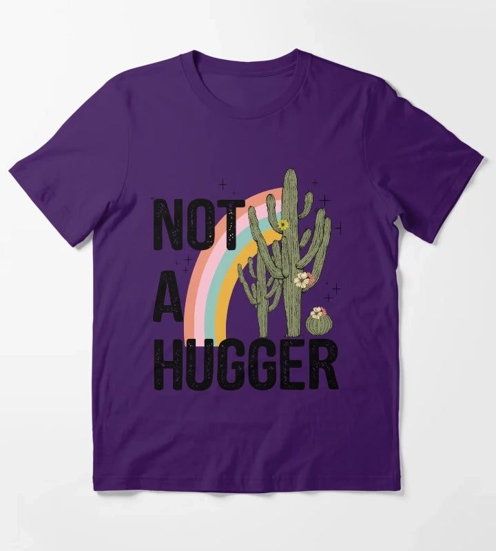 Not a hugger cacti cactus T-Shirt Purple